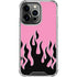 Pink Flames iPhone 15 Pro Clear Case